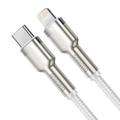 Кабель Cafule Metal Type-C to Lightning PD 20W (1m) (white) 31103 Baseus