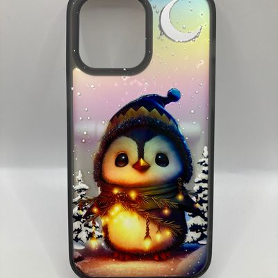 Чохол WAVE Snowy animals Matte Gradient (Nprint) iPhone 14 Pro Max (penguin (black)) 1326 1326* 1326 Чехол