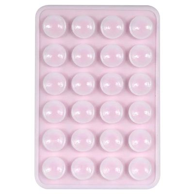 e (3M килимок липучка) (Рожевий) 53809 Силіконова тримач-присоска телефону Sticker Side Silicon