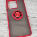 TPU+PC чехол Deen ColorEdgingRing for Magnet для ZTE Blade V30 (Красный) 53043