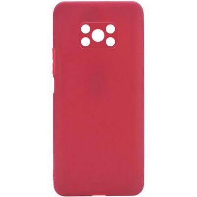 Силіконовий чохол Candy Full Camera для Xiaomi Poco X3 NFC / Poco X3 Pro (Червоний / Camellia) Чехол