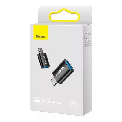 Перехідник  Ingenuity Mini OTG USB 3.1 to Type-C (blue) 36719 Baseus