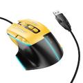 Миша  GM31 Overlord luminous (Black / Yellow) 00073145 Hoco