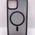 TPU+PC чохол Metal Buttons with MagSafe Colorful для Apple iPhone 12 Pro / 12 (6.1) (Чорний / Black) 00064994 00064994 Чехол