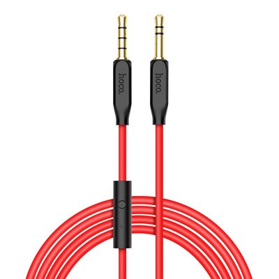 Кабель AUX  UPA12 With Mic (1m) (black) 23740 Hoco