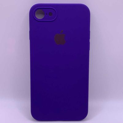 Чохол Silicone Case Square Full Camera Protective (AA) для Apple iPhone 7 / 8 / SE (2020) (4.7) (Фіолетовий / Ultra Violet) 40229 40229* Чехол
