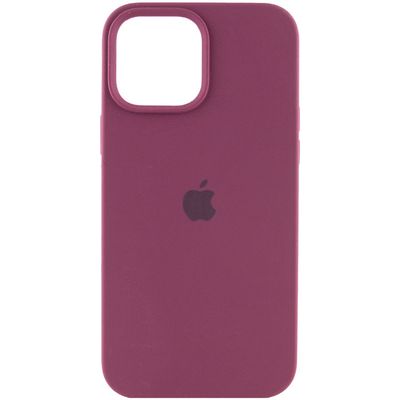 Чохол Silicone Case Full Protective (AA) для Apple iPhone 14 (6.1) (Бордовий / Plum) 55728 55728* Чехол