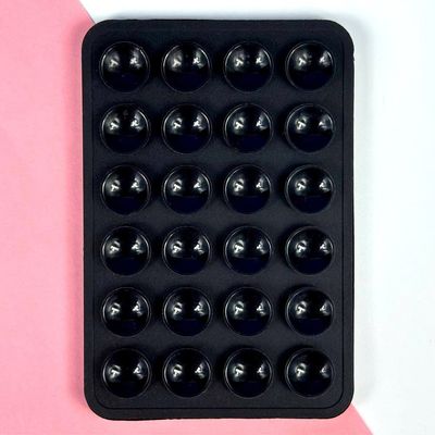 Силіконова тримач-присоска двостороння для телефону Double Side Silicone (80*55 мм) (Чорний) 54788