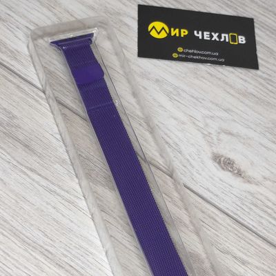 Вироби з силікону Ремінець Ріменець Apple 38mm Фиолет Миланская петля  * Китай