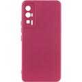Чохол Silicone Cover Lakshmi Full Camera (A) для Xiaomi Poco F5 Pro (Бордовий / Marsala)* Чехол