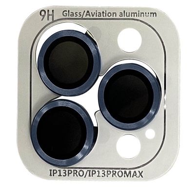 Захисне скло Metal Classic на камеру (в упак.) для Apple iPhone 13 Pro / 13 Pro Max (Блакитний / Sierra Blue) 51798 Китай