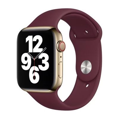 Силіконовий ремінець для Apple Watch Sport Band 42 / 44 / 45 / 49 (S/M & M/L) 3pcs (Бордовий / Maroon) 34825