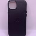 Шкіряний чохол Leather Case (AA Plus) with MagSafe для Apple iPhone 13 (6.1) (Black) 57472
