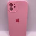 Чохол Silicone Case Full Camera Protective (AA) для Apple iPhone 12 (6.1) (Рожевий / Light pink) 42250 42250* Чехол