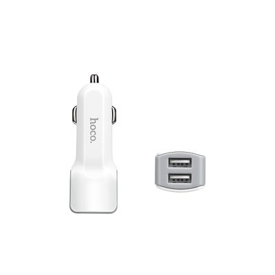 АЗП  Z23 Grand Style + Cable (Lightning) 2.4A 2USB (white) 20886 Hoco