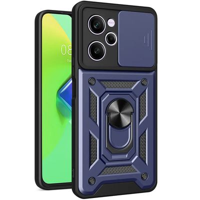 Ударостійкий чохол Camshield Serge Ring для Xiaomi Poco X5 Pro 5G / Note 12 Pro 5G (Синій) 63333 Чехол