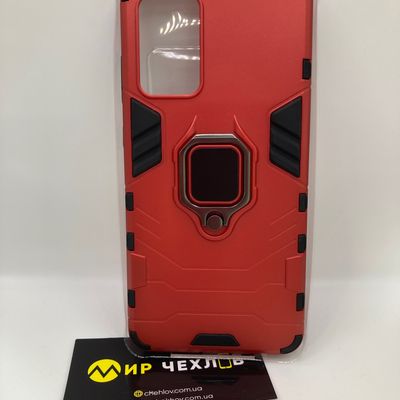 Ударостійкий чохол Transformer Ring for Magnet для Samsung Galaxy A72 4G / A72 5G (червоний / Dante Red) 43172 Чехол