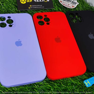 Чохол IPhone 12 Pro Max Silicone Case Camera Protection light purple Китай