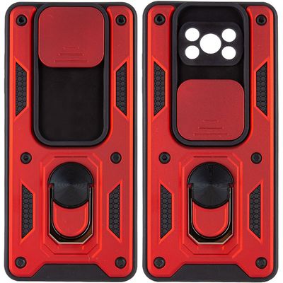 Ударостійкий чохол Camshield Serge Ring для Xiaomi Poco X3 NFC / Poco X3 Pro (Червоний) 47752 47752 Чехол