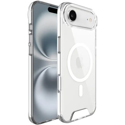 Чохол TPU Space Case with MagSafe для Apple iPhone 17 Air (6.5) (Прозорий) 00080984 00080984 Жовтень