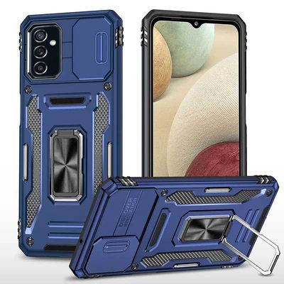 Ударостійкий чохол Camshield Army Ring для Samsung Galaxy A14 4G/5G (Синій / Navy) 64643 Чехол