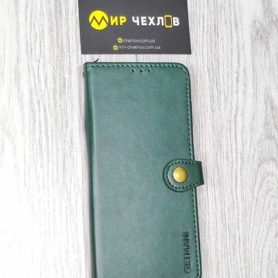 Шкіряний чохол книжка GETMAN Gallant (PU) для Xiaomi Redmi Note 9s / Note 9 Pro / Note 9 Pro Max (Зелений) 35723 Чехол