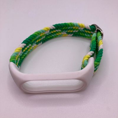 Вироби з силікону Ремінець Ремінець Plaited Xiaomi Mi Band 5/6 Colorful green (19)