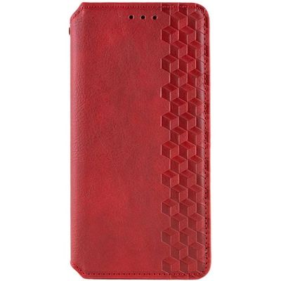 Шкіряний чохол-книжка GETMAN Cubic (PU) для Xiaomi Redmi Note 15 4G/5G (EU) (Червоний) Red 00084871 Чехол