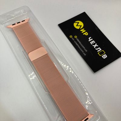 Ремінець Apple Watch Milanese Loop 42/44/45/49 mm (pink) 7771 Ремешок
