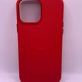 Шкіряний чохол Leather Case (AA Plus) with MagSafe для Apple iPhone 13 Pro Max (6.7) (Crimson) 57470 57470* 57470