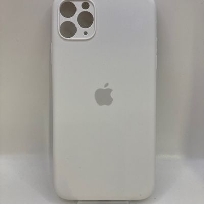 Чохол IPhone 11 Pro Max Sillicone case Camera Protection white Китай