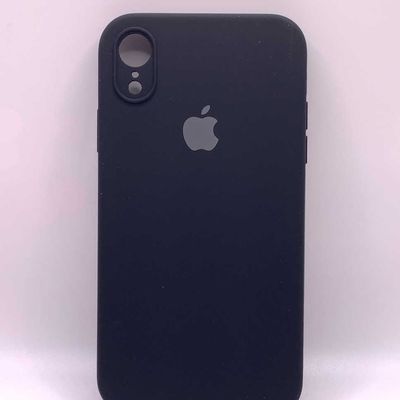 Чохол Silicone Case Square Full Camera Protective (AA) для Apple iPhone XR (6.1) (Чорний / Black) 00040233 Чехол