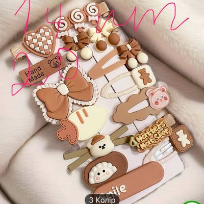 Шпилька для волосся з набору Коричневий handmade (в асортименті)