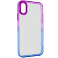 Чехол TPU+PC Fresh sip series для Apple iPhone X / XS (5.8) (Синий / Фиолетовый) 55613 Китай