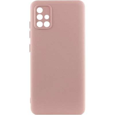 Чохол Silicone Cover Lakshmi Full Camera (A) для Samsung Galaxy A51 (Рожевий / Pink Sand) 54532 Чехол