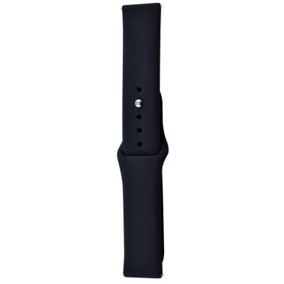 Силіконовий ремінець Sport для Smart Watch 22mm (Чорний / Black) 68672 Китай