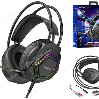 Навушники  BO105 Thunder gaming headphones з мікрофоном (Чорний) 39345 Borofone