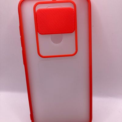 Чехол Camshield mate TPU со шторкой для камеры для Xiaomi Redmi Note 9 / Redmi 10X (Красный) Китай