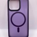 TPU+PC чохол Metal Buttons with MagSafe Colorful для Apple iPhone 13 Pro (6.1) (Темно-фіолетовий) 64997 64997* Чехол