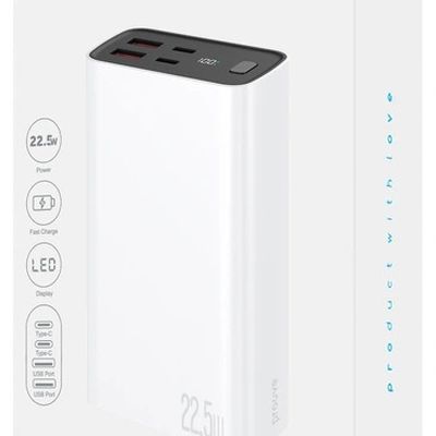 Портативна Батарея  Hyper Flux Plus 22.5W 20000mAh (white) 62041 Proove