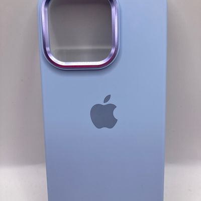 Чохол Silicone case Full (Metal Frame and Buttons) for iPhone 14 Pro Lilac