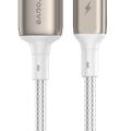Кабель  Dense Metal Micro USB 2.4A (1m) white Proove