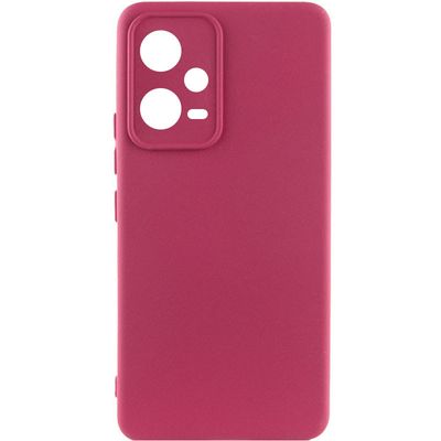 Чохол Silicone Cover Lakshmi Full Camera (A) для Xiaomi Poco X5 5G / Redmi Note 12 5G (Бордовий / Marsala) 63851 Чехол