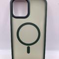 TPU+PC чохол Metal Buttons with MagSafe Colorful для Apple iPhone 12 Pro Max (6.7) (Зелений) 64995 64995 Чехол