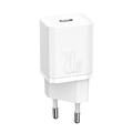 МЗП  Super Silicone Quick Charger Charger 20W (Type-C) (white) 30696 Baseus