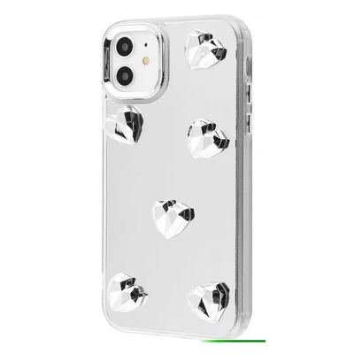 Чохол Mirror Shine Case iPhone 13 Pro Max (hearts) 57518 57518* Чехол