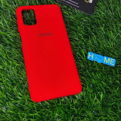 Чохол Samsung M51 Silicone case Full red Китай