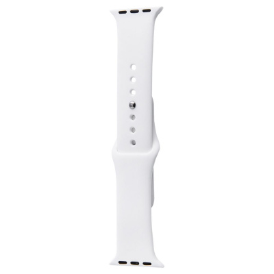 Силіконовий ремінець для Apple Watch Sport Band 38/40/41/42mm(ser.10) (S/M & M/L) 3pcs (Білий / White) 00032192 Китай