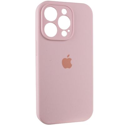 Чохол Silicone Case Full Camera Protective (AA) для Apple iPhone 13 Pro Max (6.7) (Рожевий / Chalk Pink)* Чехол