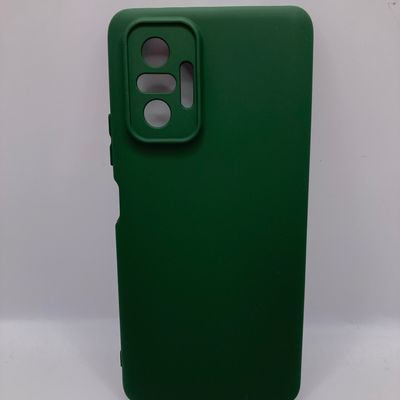 Чохол Silicone Cover Lakshmi Full Camera (A) для Xiaomi Redmi Note 10 Pro / 10 Pro Max (Зелений / Dark green) 63167 Чехол